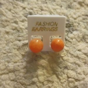 Honey Jade Studs with silver posts